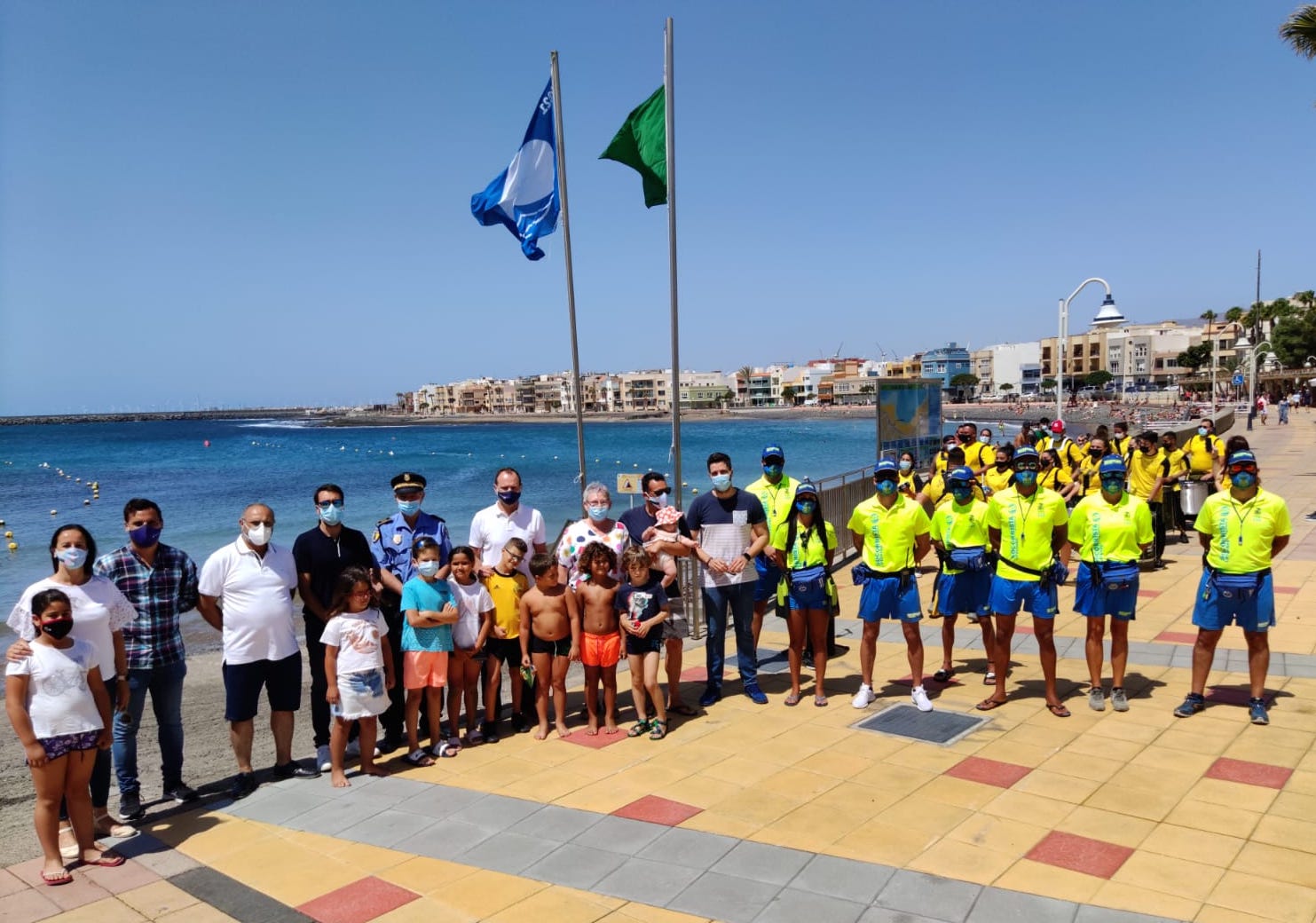 obra maestra colección Apariencia Playa de Arinaga luce su bandera azul por quinto año consecutivo. -  Ayuntamiento de Agüimes